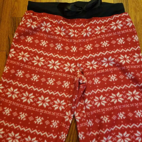 Women's Fleece PJ Pajama Pants Medium Size 8 /10 - Picture 3 of 4
